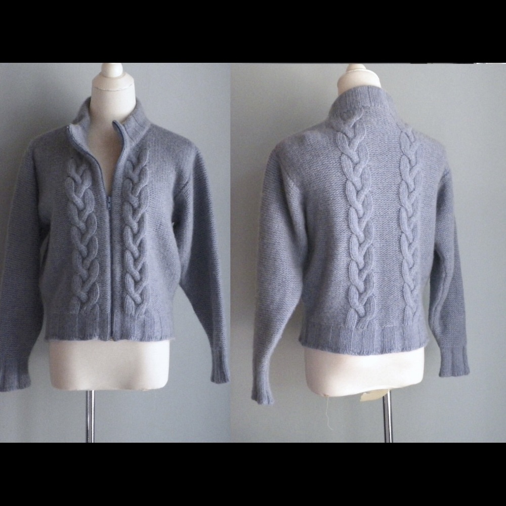 CLEARANCE On Trend Bomber 100% Cashmere Scotland
